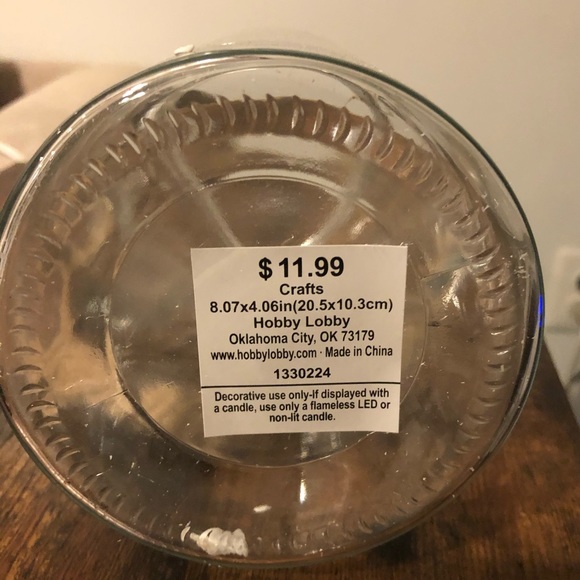 Hobby Lobby Glass Container with Hemp Rope - Picture 5 of 5